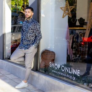 Ανδρικό Πουκάμισο Vittorio Artist Shirt Line Black - Image 4