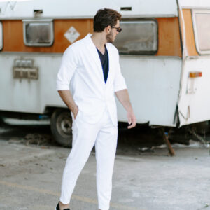 Overshirt Vittorio Santo White - Image 5