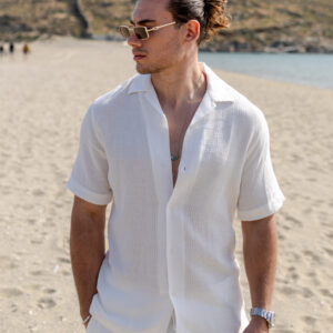 Πουκάμισο Vittorio LINEN -White