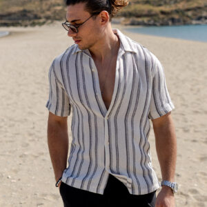 Πουκάμισο Vittorio LINEN - Black