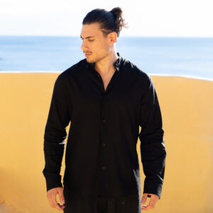 Aether Linen Shirt Diverse Black