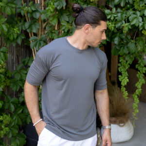 Diverse Natural Touch T-Shirt 3/4 Sleeve Grey