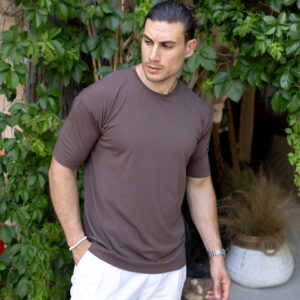 Diverse Natural Touch T-Shirt 3/4 Sleeve Brown