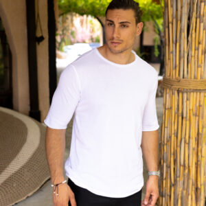 Wanted Coral Blend T-Shirt 3/4 White